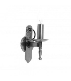 Mitre 1 Light Matt Black Single Wall Light-2