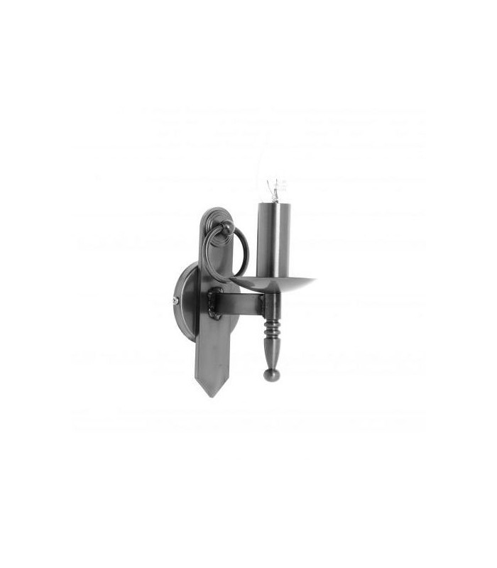 Mitre 1 Light Matt Black Single Wall Light-2