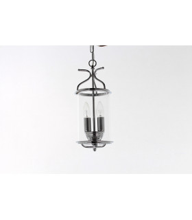 Winchester 2 Light Polished Chrome Indoor Lantern