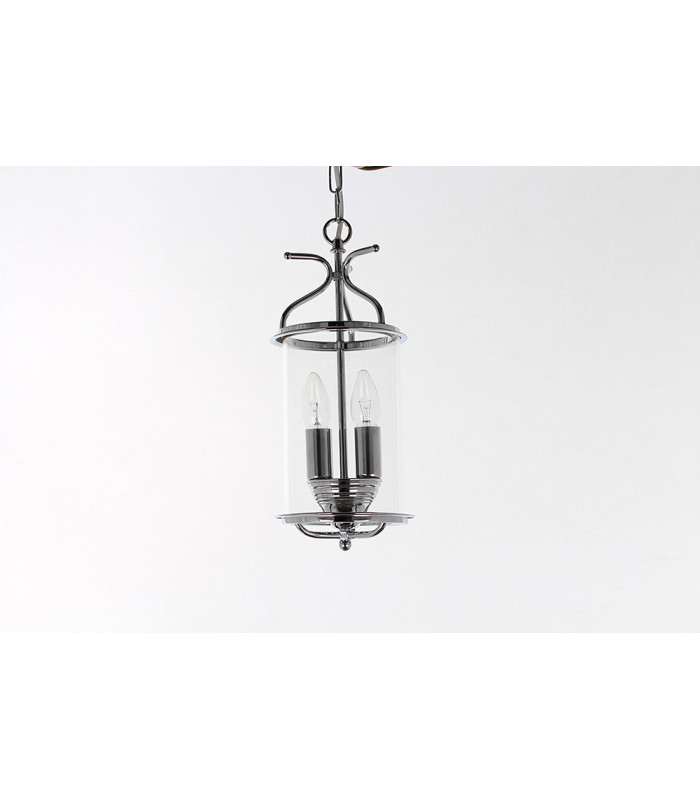 Winchester 2 Light Polished Chrome Indoor Lantern