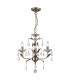 Evon 3 Light Antique Brass Multi Arm Chandelier-1