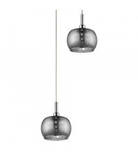 Deni 3 Light Chrome Ceiling Pendant Cluster Pendant Ceiling Light-2