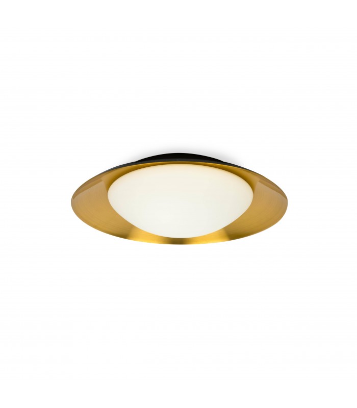 LED Indoor Medium Flush Wall Light Black, Copper - 1