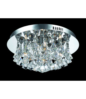 Parma 4 Light Chrome Flush Ceiling Fitting