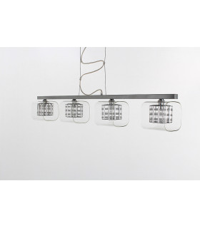 Avignon 4 Light Ceiling Chrome Fitting-1