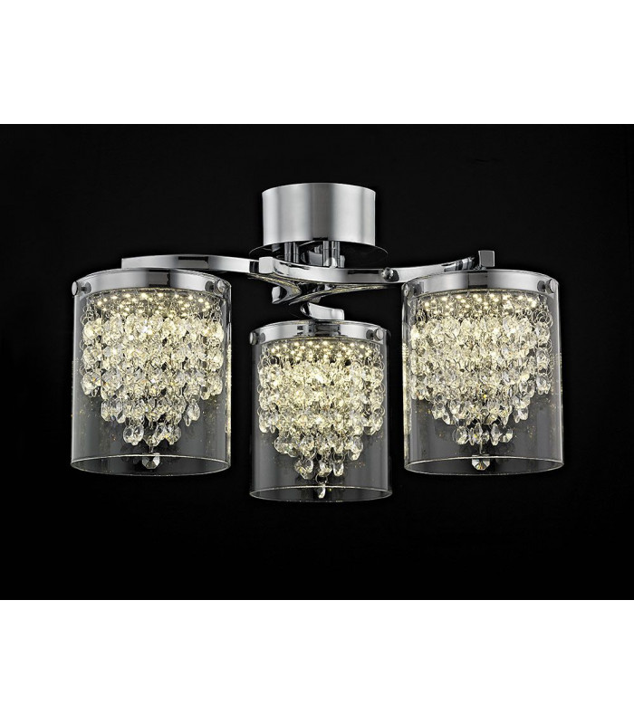 Florina LED Chrome Ceiling Flush