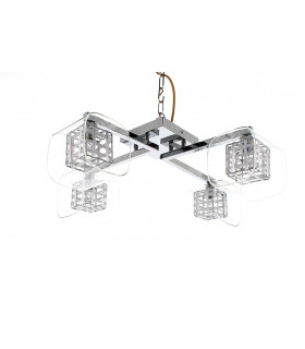 Avignon 4 Light Ceiling Flush Chrome Fitting-1