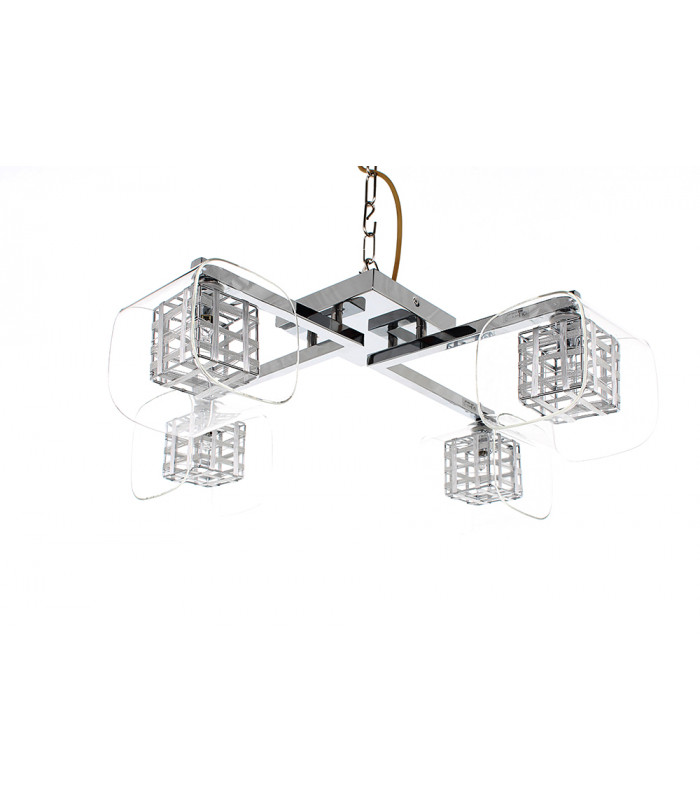 Avignon 4 Light Ceiling Flush Chrome Fitting-1