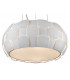 Brigitte 5 Light Pendant White Frame-2