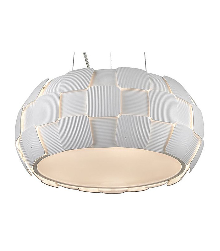 Brigitte 5 Light Pendant White Frame-2