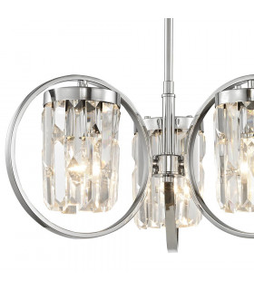 Talin 3 Light Semi-Flush Chrome Ceiling Fitting-2