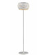 Brigitte 3 Light Floor Lamp White Frame