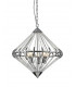 Gerda 5 Light Chrome Ceiling Pendant Wire Frame Pendant Ceiling Light