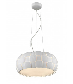 Brigitte 6 Light Pendant White Frame