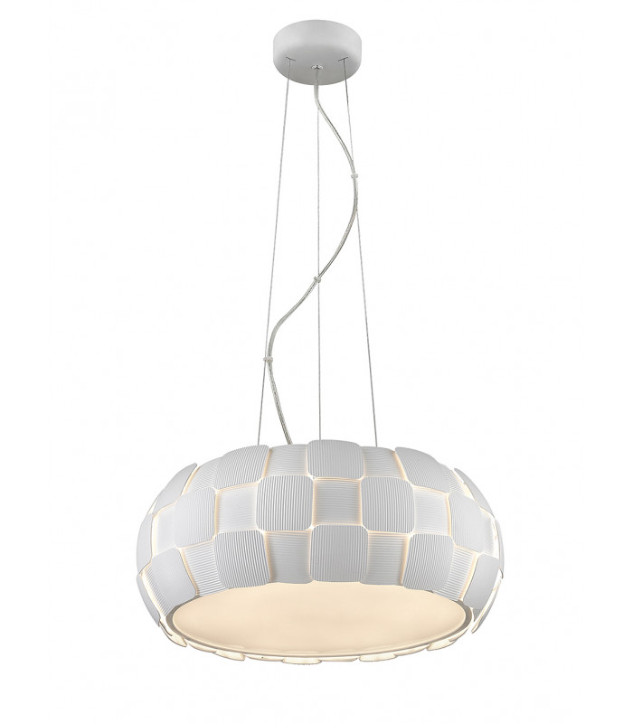 Brigitte 6 Light Pendant White Frame