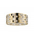 Lola Crystal 5 Light Flush Ceiling Fitting Gold