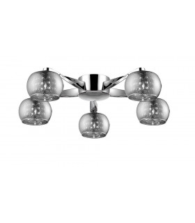 Deni 5 Light Chrome Ceiling Flush-1
