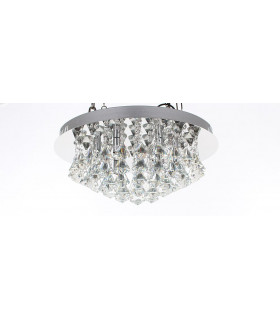 Parma 6 Light Flush Chrome Ceiling Fitting