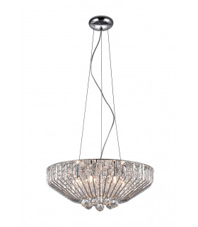 Carlo 6 Light Polished Chrome Ceiling Fitting-1