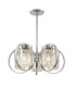 Talin 5 Light Semi-Flush Chrome Ceiling Fitting