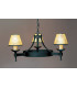 Saxon 3 Light Matt Black Ceiling (Shades NOT Included)