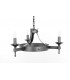 Saxon 3 Light Aged Iron Ceiling Pendant Light-1