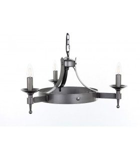 Saxon 3 Light Sterling Ceiling Pendant Light