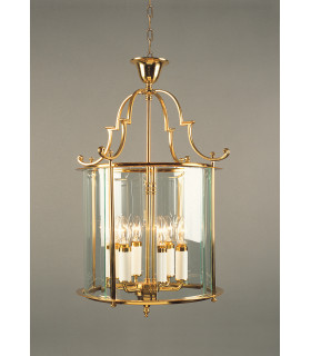 Colchester 6 Light Polished Brass Indoor Lantern