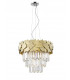 Celine Crystal Laser Cut 6 Light Ceiling Gold
