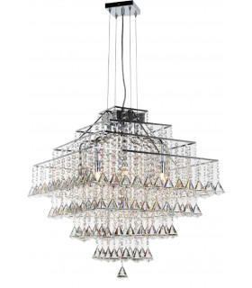 Parma 10 Light Chrome Ceiling Fitting