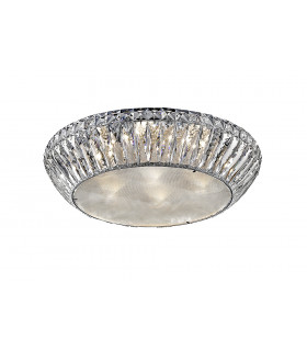 Armel 7 Light LED Flush Chrome Ceiling Fitting