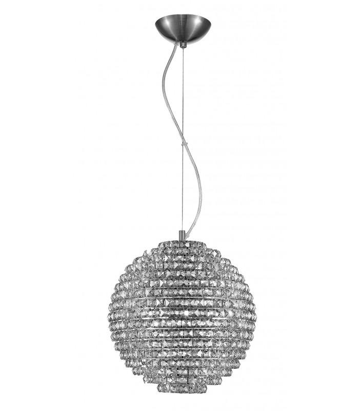 Nord 5 Light Ceiling Fitting Polished Chrome with Clear Crystal CFH608241/L/CH-1