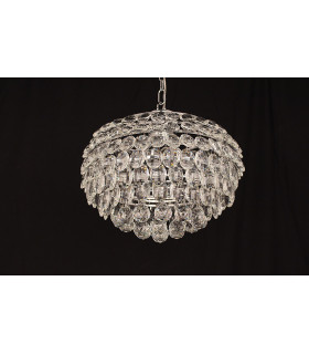 Adaliz 4 Light Chrome Ceiling Crystal Pendant