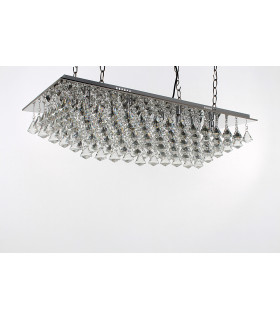 Parma 8 Light Oblong Polished Chrome Ceiling Fitting