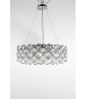 Raina 12 Light Chrome Crystal Ceiling Light-1