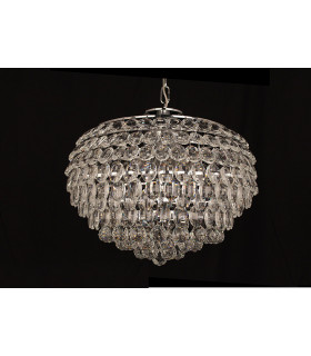 Adaliz 6 Light Chrome Ceiling Crystal Pendant-1