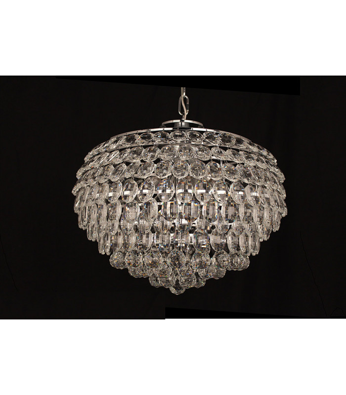Adaliz 6 Light Chrome Ceiling Crystal Pendant-1