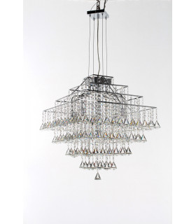 Parma 12 Light Chrome Ceiling Fitting