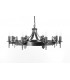 Mitre 8 Light Aged Iron Ceiling Pendant Light-1