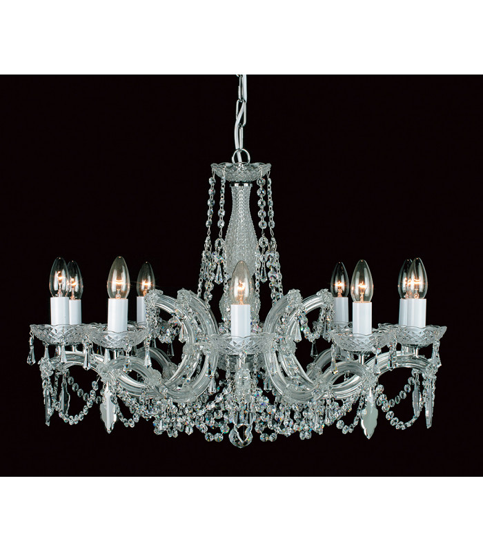 Maria Therese 10 Light Crystal Multi Arm Chandelier