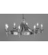 Saxon 8 Light Matt Black Ceiling Pendant Light-1