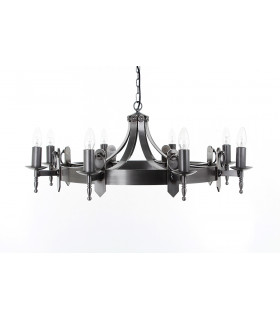 Mitre 8 Light Sterling Ceiling Pendant Light