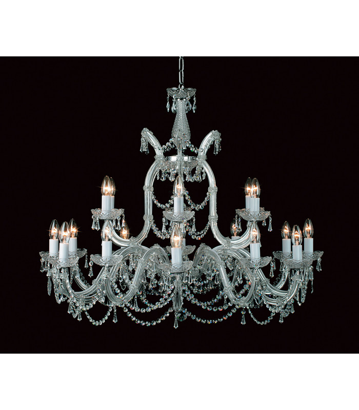 Maria Therese 19 Light Strass Crystal Multi Arm Chandelier