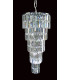 Padua 7 Light Polished Chrome Lead Crystal Ceiling Pendant