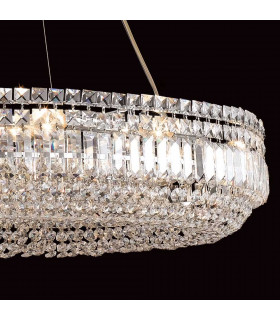 Olovo Crystal Oval Ceiling Chrome-2