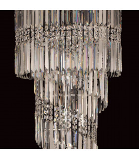 Toronto 14 Light Polished Chrome Clear Crystal Flush Fitting-2