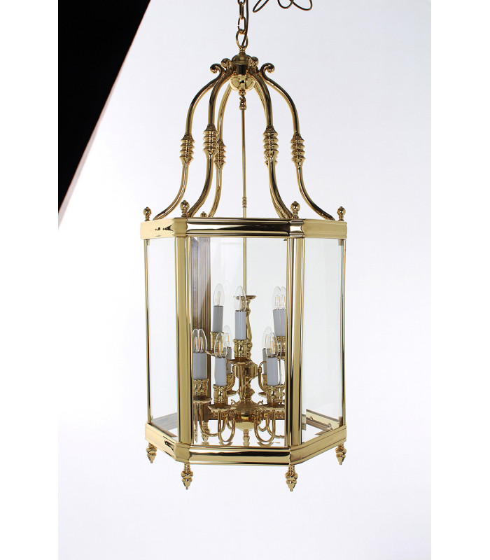 Regal 9 Light Indoor Cast Brass