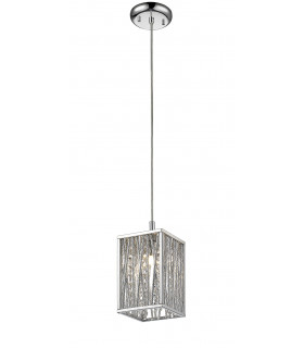 Melenki 1 Light Polished Chrome Ceiling Pendant-1