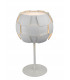 Brigitte 1 Light Table Lamp White Frame