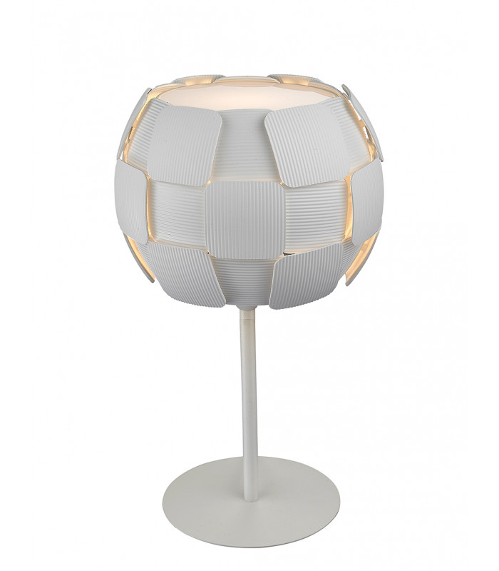 Brigitte 1 Light Table Lamp White Frame